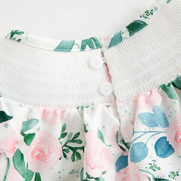 Smocked Baby Girl Bubble - Picture 4 of 6